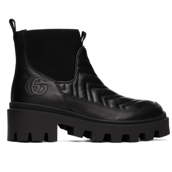 Gucci leather Ankle-Boots Lifford Matelasse - Picture 1 of 11